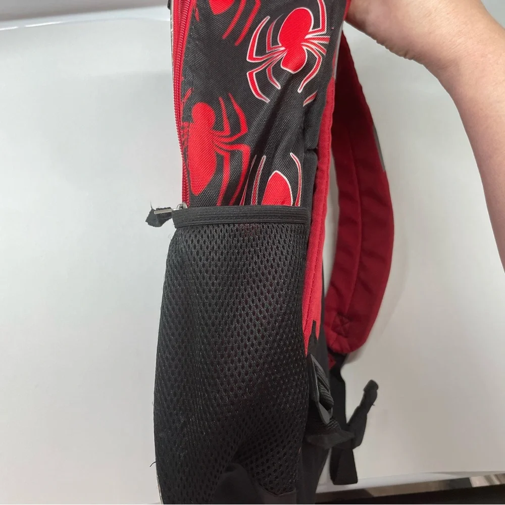 Red and Black Kids Spiderman Graphic Backpack Back To School‎